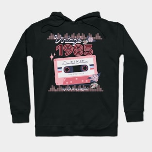 Vintage 1985 Limited Edition Music Cassette Birthday Gift Hoodie